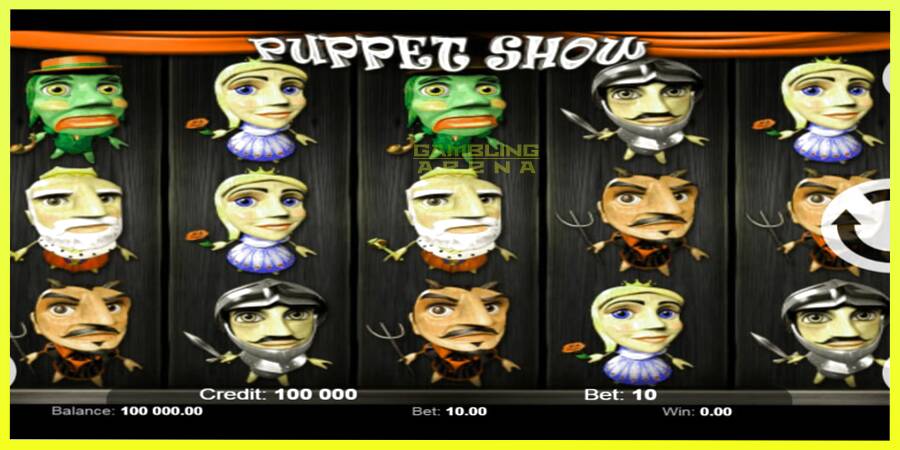 चित्र 1 गेमिंग मशीन Puppet Show