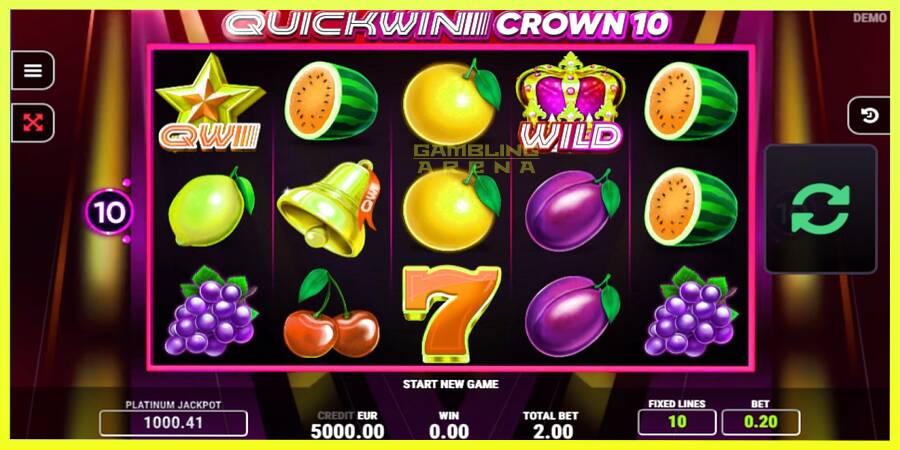 चित्र 1 गेमिंग मशीन Quick Win Crown 10