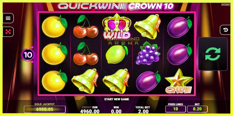 चित्र 2 गेमिंग मशीन Quick Win Crown 10