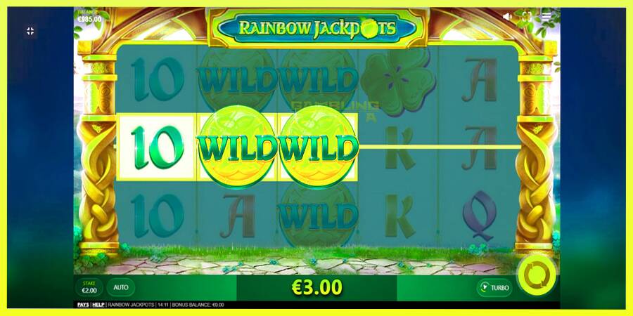 चित्र 3 गेमिंग मशीन Rainbow Jackpots