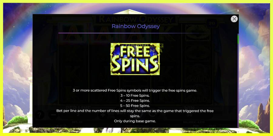 चित्र 5 गेमिंग मशीन Rainbow Odyssey