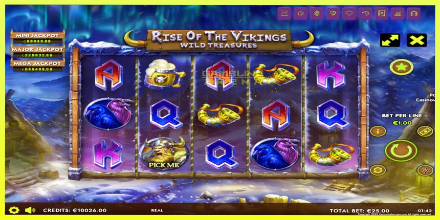 चित्र 2 गेमिंग मशीन Rise of The Vikings - Wild Treasures