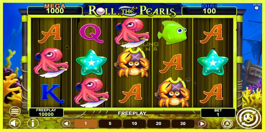 चित्र 2 गेमिंग मशीन Roll The Pearls Hold & Win