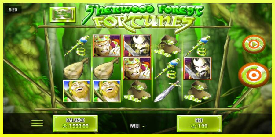 चित्र 1 गेमिंग मशीन Sherwood Forest Fortunes