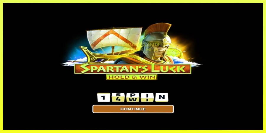 चित्र 1 गेमिंग मशीन Spartans Luck Hold & Win