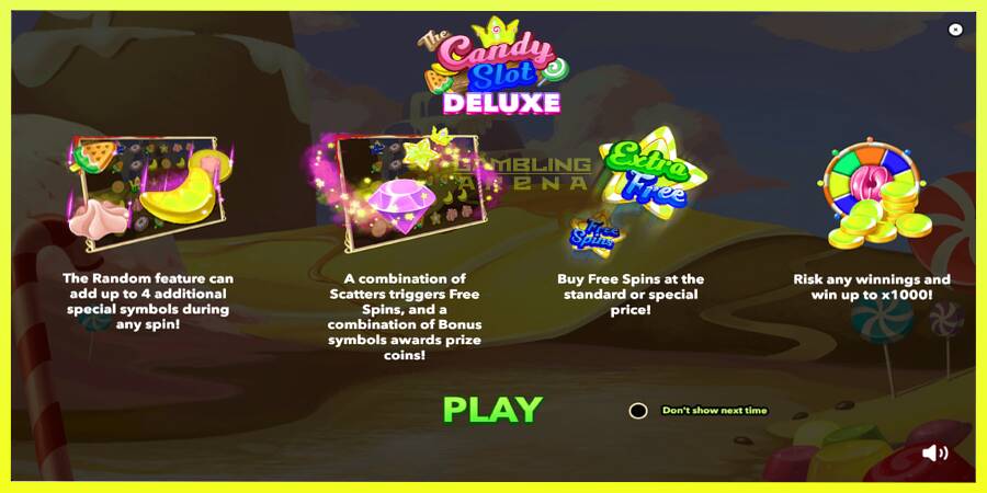 चित्र 1 गेमिंग मशीन The Candy Slot Deluxe