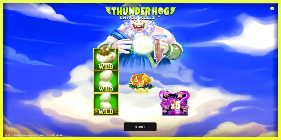 चित्र 1 गेमिंग मशीन Thunder Hog Chaos Reels