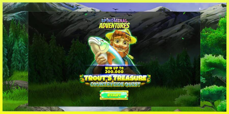 चित्र 1 गेमिंग मशीन Trouts Treasure Countryside Quest