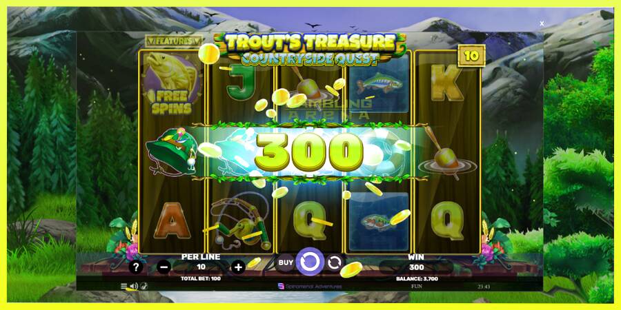 चित्र 4 गेमिंग मशीन Trouts Treasure Countryside Quest