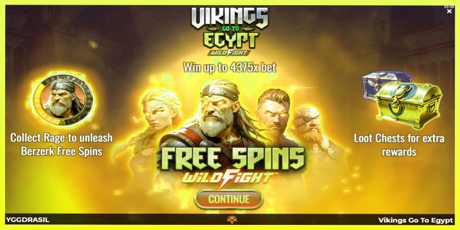 चित्र 1 गेमिंग मशीन Vikings Go To Egypt Wild Fight