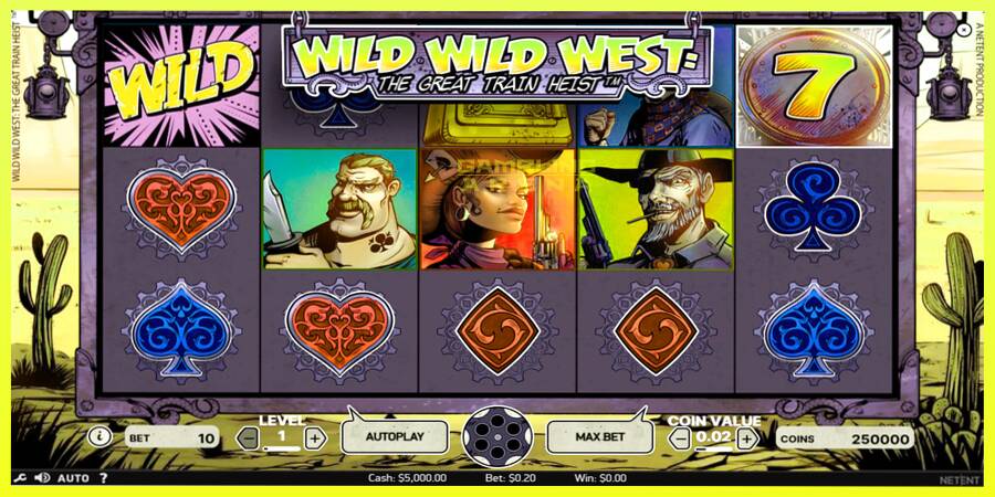 चित्र 1 गेमिंग मशीन Wild Wild West