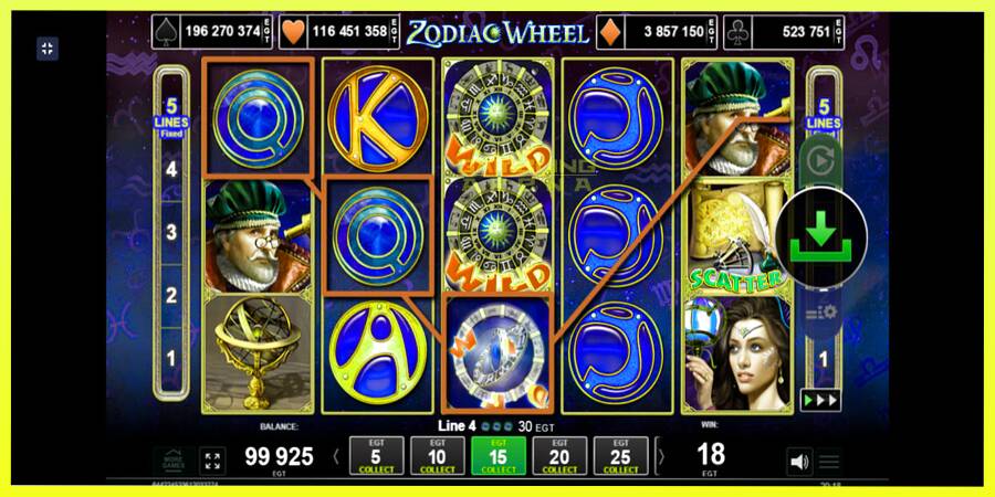 चित्र 2 गेमिंग मशीन Zodiac Wheel